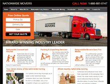 Tablet Screenshot of nationwide-mover.com